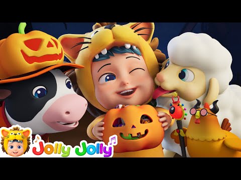 🎃Halloween On The Farm🎃 | Happy Halloween 2025 | Jolly Jolly - Learn and Play - Nursery Rhymes