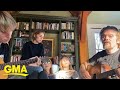 Ethan Hawke and family hold sing-along while in self-quarantine | GMA Digital