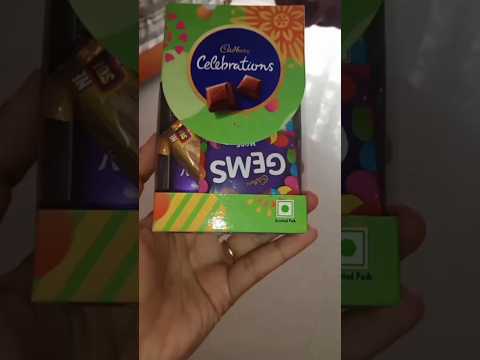 Cadbury celebrations Christmas 🎁 gift sweet chocolate 🍫 box under Rs 50 #shorts