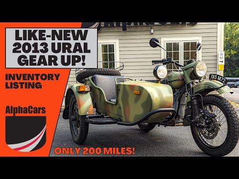 2013 Ural Gear Up with Only 200 Miles: A Rare Find for the Adventurous Rider