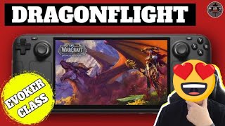 World of Warcraft Dracthyr Evoker Starting Zone on the Steam Deck