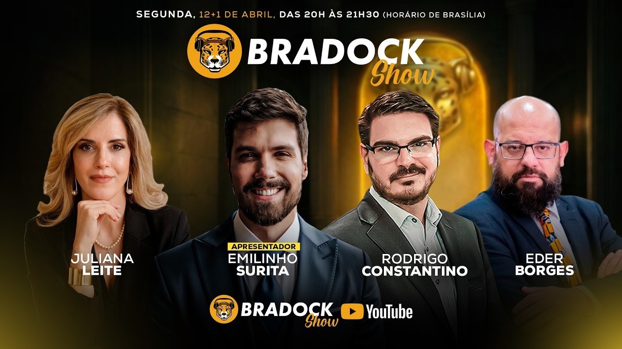 Bradock Show 12+1/04/26 - EDER BORGES, Emilinho, July Leite e Rodrigo Constantino