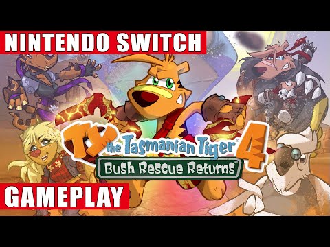 TY the Tasmanian Tiger 4: Bush Rescue Returns Nintendo Switch Gameplay
