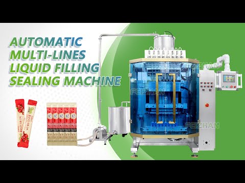 How To Use FZ-FSMP8 8 Lane Automatic Electrolyte Drink Mix Stick Packing Machine?