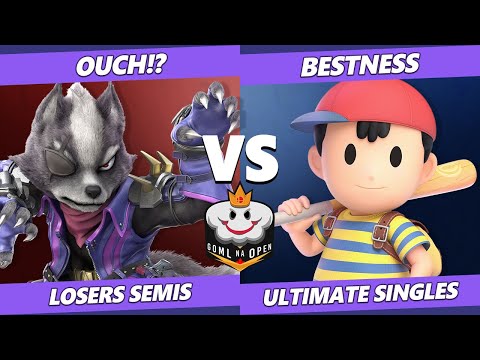GOML NA Circuit Finale Losers Semis - BestNess (Ness) Vs. Ouch!? (Wolf) Smash Ultimate SSBU