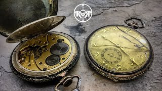 Restoration of an antique pre-WW2 pocket watch - 100 year old Cyma 777 - german empire silver case