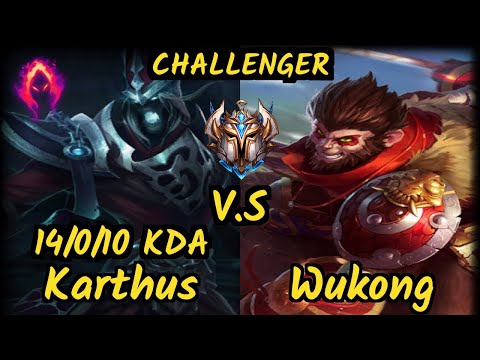 BJK Gilius (KARTHUS) vs WUKONG - 14/0/10 KDA JUNGLE CHALLENGER GAMEPLAY - EUW