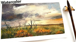 Do you like today's watercolor landscape?