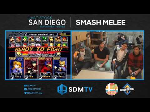 LSSD 87 - Sway & Jr. (Blue) vs. Sabo & Goose (Red) - SSBM Winners Quarters - Smash Melee