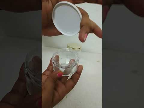 Transparent Cream Jar