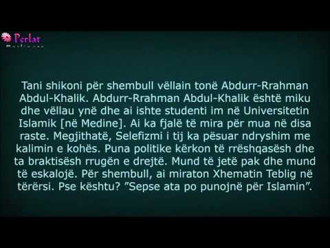 Imam Albani lidhur me qëndrimin e Abdul-Khalik ndaj Xhematit Teblig