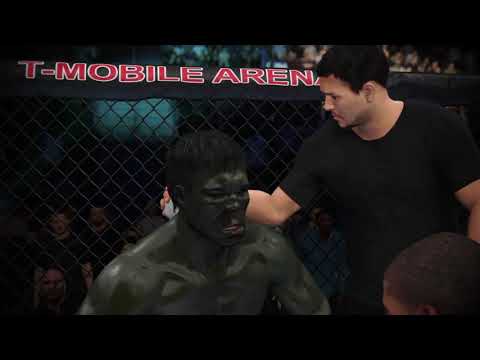 Incredible Hulk vs Old Bruce Lee UFC 4 Simulation (AI)