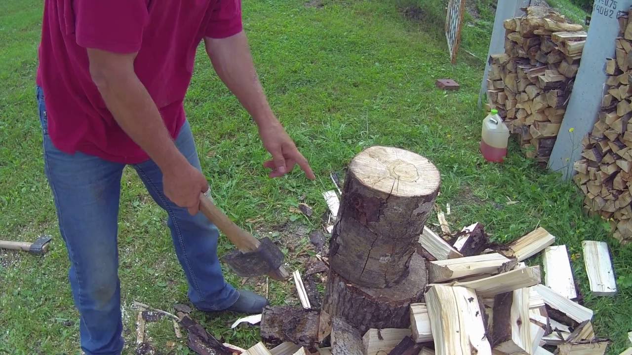 как быстро расколоть дрова