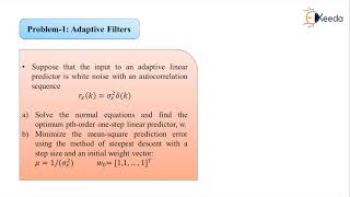 Problem 1 Adaptive Filters - Adaptive Filters - Advanced Digital Signal Processing