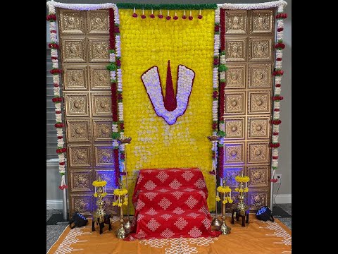 Housewarming decor | Namam backdrop | Traditional decor | Indian decor | Sowji's Kitchen