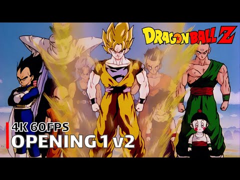 Dragon Ball Z - Opening 1 v2 (Cha-La Head-Cha-La) | 4K 60FPS Creditless | Outdated | Subtitles