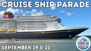7 Cruise Ships Departing Port Canaveral Florida!