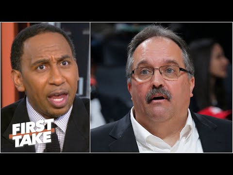 斯蒂芬-A.對鵜鶘隊聘請斯坦-范甘迪為主教練的看法|First Take。 (Stephen A.'s thoughts on the Pelicans hiring Stan Van Gundy as head coach | First Take)