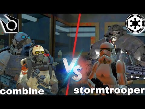 COMBINE VS STORMTROOPER - GMOD NPC BATTLE