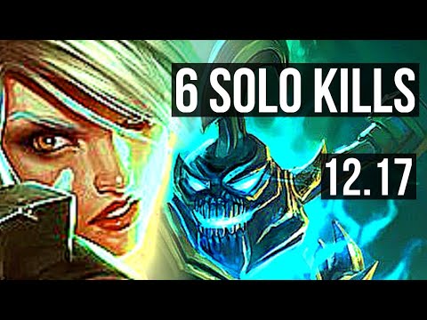 RIVEN vs HECARIM (TOP) | 2.8M mastery, 6 solo kills, 900+ games, Dominating | EUW Master | 12.17