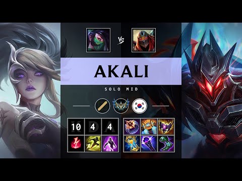Akali Mid vs Zed - KR Challenger Patch 25.12