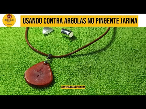 COMO USAR CONTRA ARGOLA NO COLAR DE JARINA  #diy #biojoia  @sandrasallesbiojoias