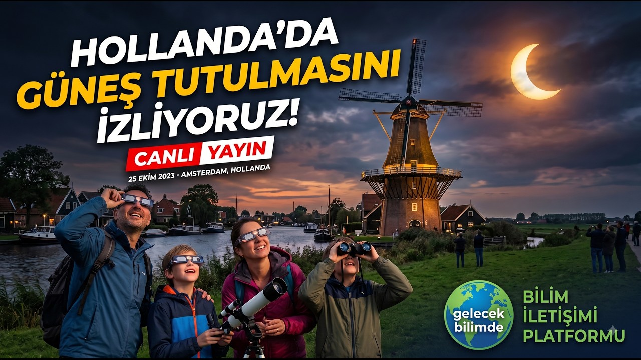 Hollanda'dan Güneş Tutulmasını  İzliyoruz!