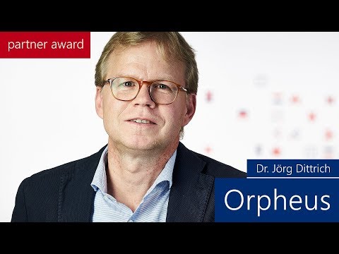 Dankesworte von Dr. Jörg Dittrich von Orpheus für den Partner Award von Bissantz