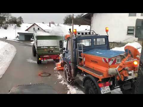 Winterdienst Schneefräse Unimog 2019