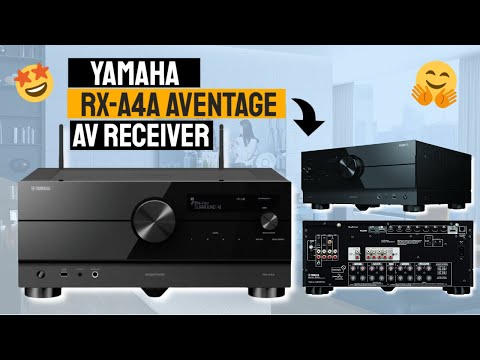Black YAMAHA RX-A4A AVENTAGE 7.1-Channel AV Receiver, 7.2 at