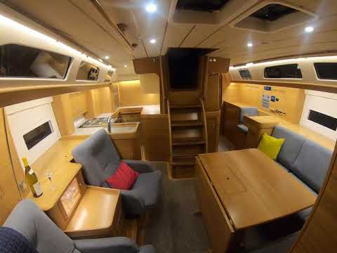Hallberg-Rassy 40C interior walk through