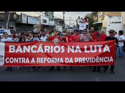 Bancários de Alagoas realizam paralisação e reforçam a Greve Geral