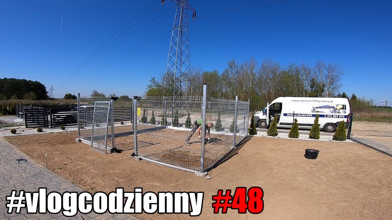 #vlogcodzienny #48 - Jak zrobiłem kojec dla psa. Prace amatorów przy ogrodzie.