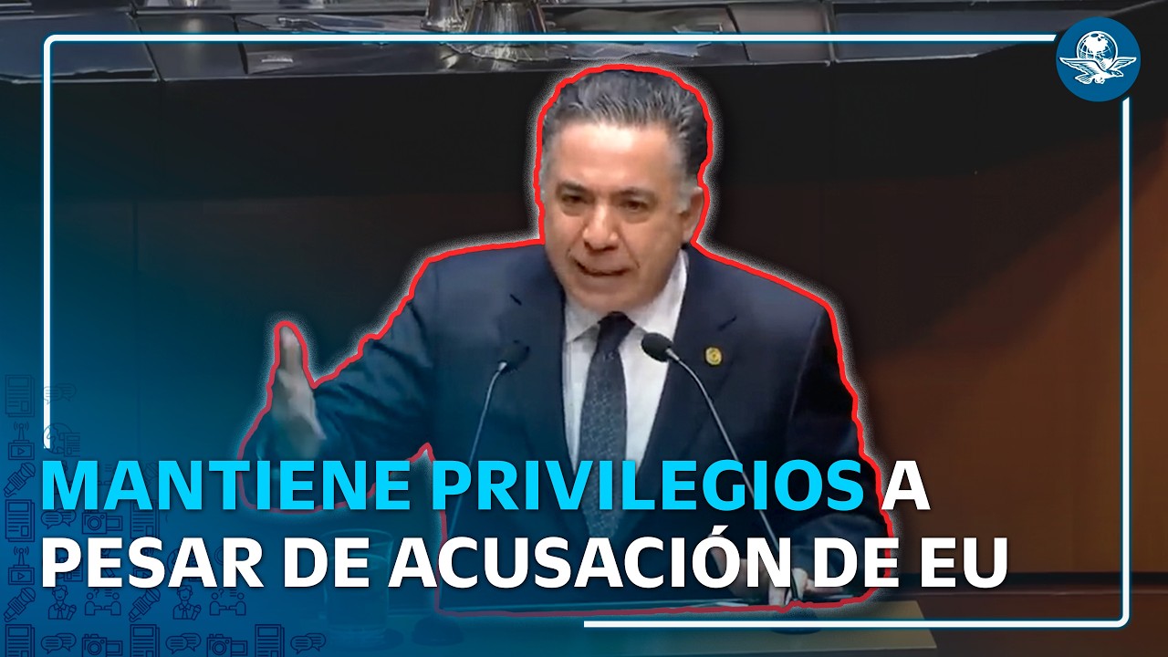Enrique Inzunza conserva privilegios en Senado pese a señalamientos en EU
