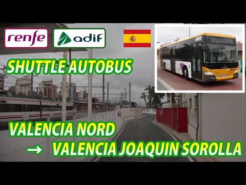 adif/renfe SHUTTLE AUTOBUS / VALENCIA NORD to JOAQUIN SOROLLA station