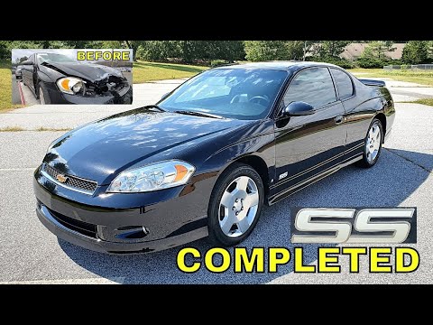 Project Complete - Body Work And Final Assembly - Salvage 2006 Monte Carlo SS Project