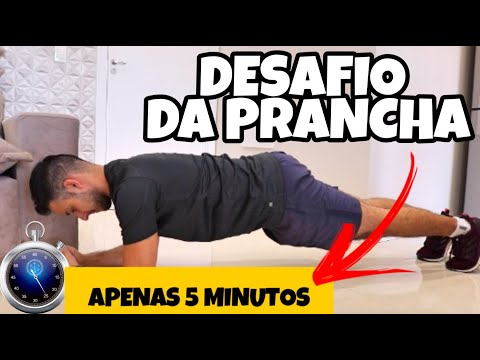 Treino prancha abdominal - Desafio da prancha em 5 minutos (Desafio 2)