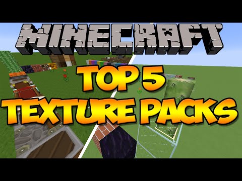 Minecraft: Top 5 Texture Packs (Resource Packs) (1.8)