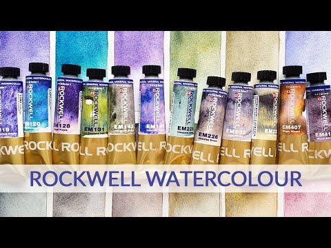 Granulating Watercolors | Review & Swatches: Rockwell Watercolor, Entire Self-Evolving Color Range