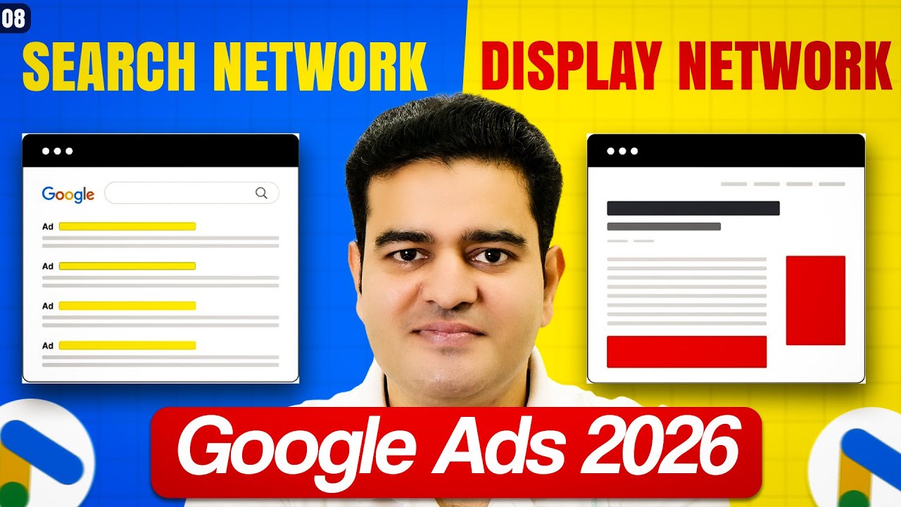 Google Search Network Vs Google Display Network | Google Ads Course with AI in Hindi 2026