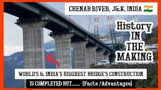 Construction of ' World's Highest Railway Bridge ' is 90% Completed but..|| Watch Video..Pics & Fact