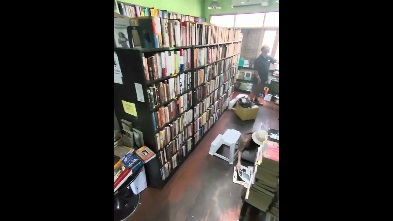 Inside a Crowded Used Bookstore