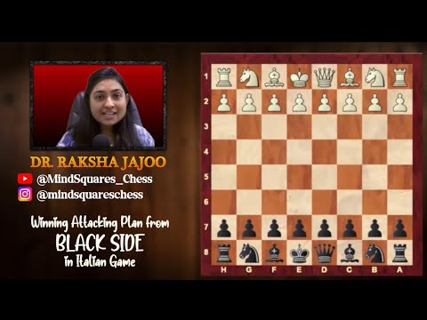 Winning attacking plan from black side in Italian game.!