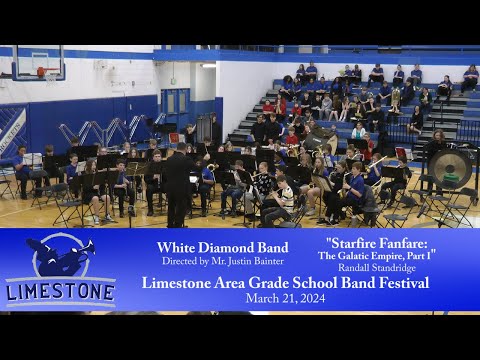"Starfire Fanfare:  The Galactic Empire, Part I" White Diamond Band Limestone Grade Schools 2024
