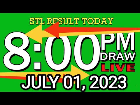 LIVE 8PM STL RESULT TODAY JULY 01, 2023 LOTTO RESULT WINNING