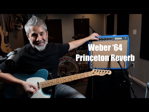 Weber 6A14 64' Custom Hand Wired Princeton Reverb Tribute 12 Watt 1x10" Tube Amp Guitar Combo - Royal Blue image 26