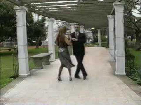  Roxana Belmonte  and  Fabian Belmonte  are  dancing  to  the  tango  "  Quejas de Bandoneon  "