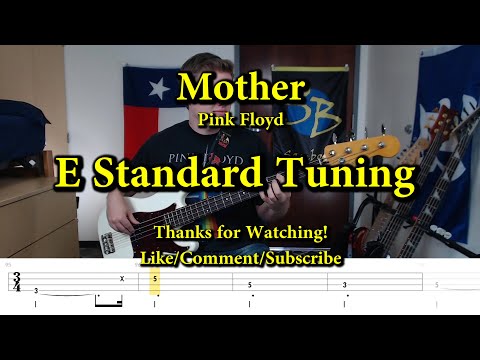 Mother - Pink Floyd Bass (Cover with Tabs)