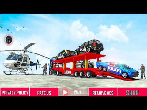 US Police CyberTruck Car Transporter: Cruise Ship 2021 Games - Android Gameplays