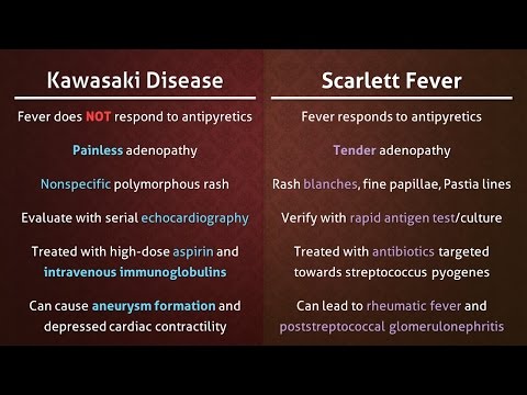 Kawasaki Disease vs. Scarlet Fever